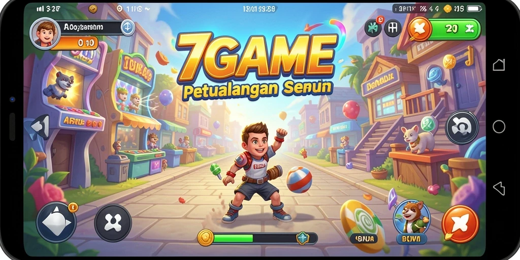 Tampilan gameplay 7GAME yang seru dan menantang.
