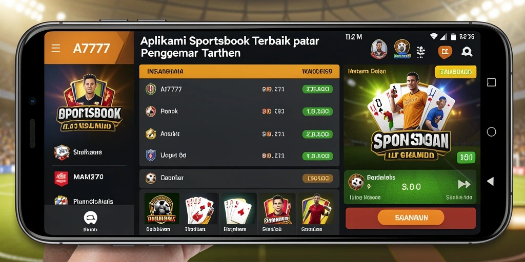 Tampilan antarmuka A7777 saat memasang taruhan olahraga.