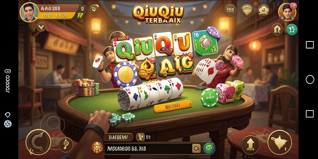 Tampilan gameplay seru dalam permainan QiuQiu API288.