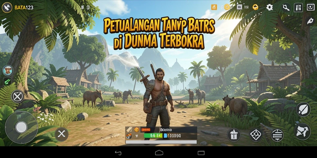 Tampilan gameplay yang epik dalam dunia terbuka BATA123.