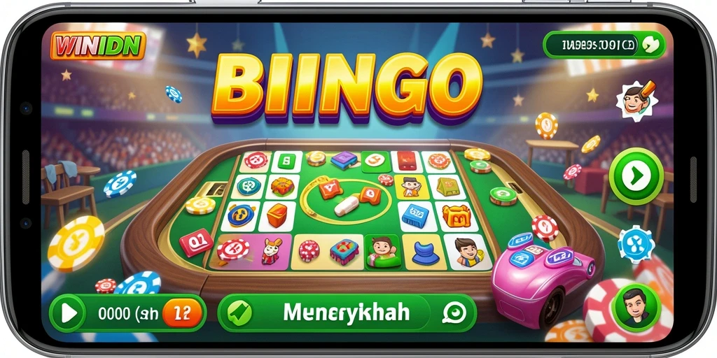 Tampilan gameplay Bingo yang mendebarkan di WINIDN.